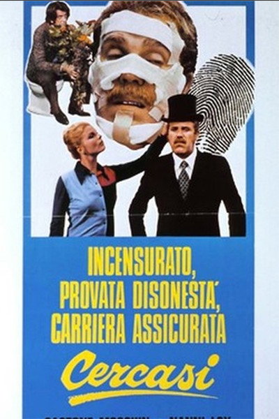 Póster de Incensurato, provata disonestà, carriera assicurata, cercasi