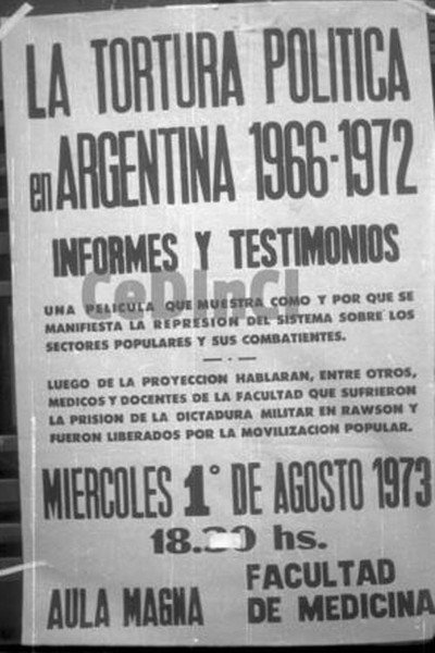 Póster de Informes y testimonios