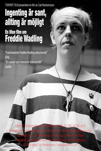 Póster de Ingenting är sant, allting är möjligt: En liten film om Freddie Wadling