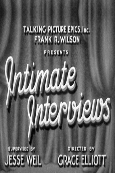 Póster de Intimate Interviews: Walter Huston