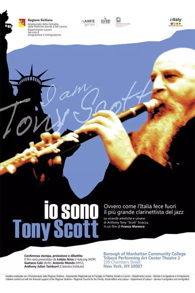 Póster de Io sono Tony Scott, ovvero come l'Italia fece fuori il più grande clarinettista del jazz
