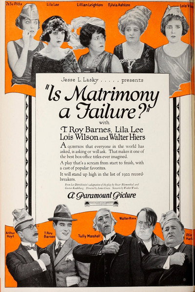 Póster de Is Matrimony a Failure?