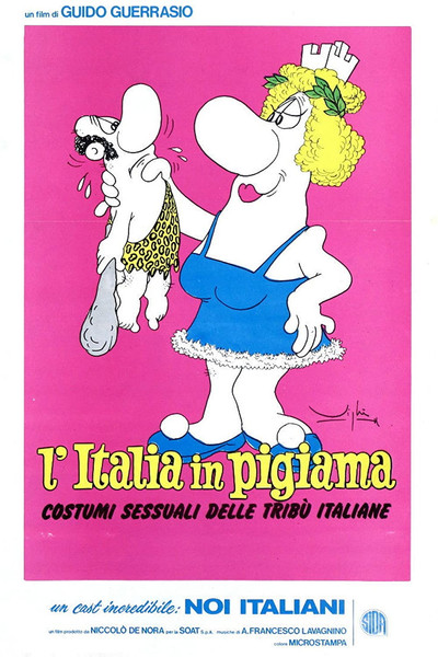 Póster de Italia en pijama