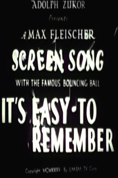 Póster de It's Easy to Remember