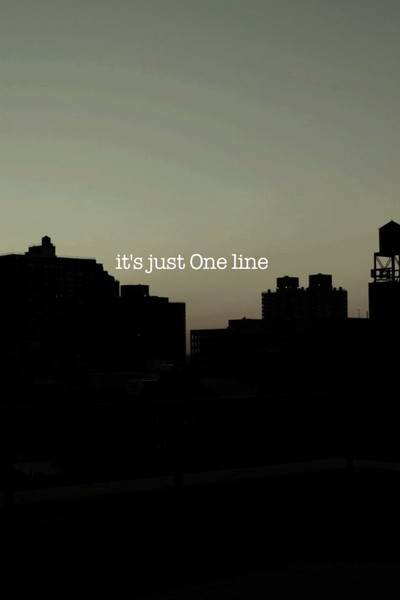 Póster de It's Just One Line