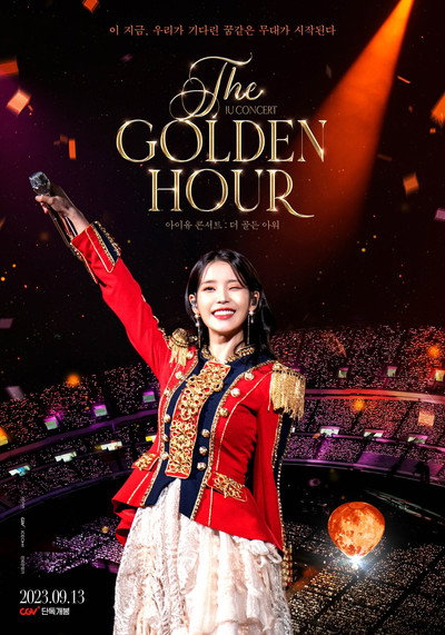 Póster de IU concert. The golden hour