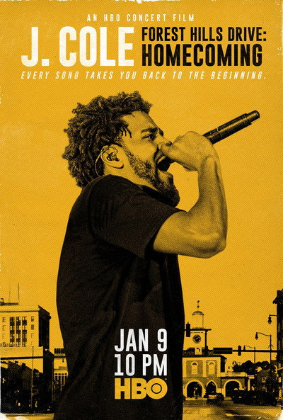 Póster de J. Cole Forest Hills Drive Homecoming