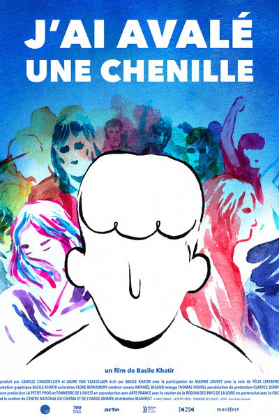 Póster de J'ai avalé une chenille