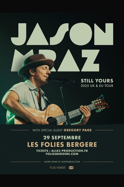 Póster de Jason Mraz aux Folies Bergère