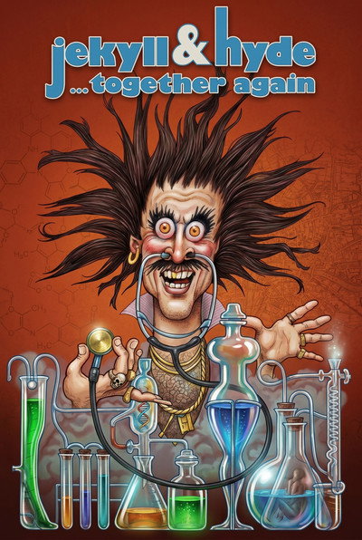Póster de Jekyll y Hyde... hasta que la risa los separe