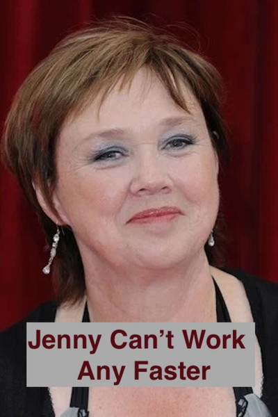Póster de Jenny Can't Work Any Faster