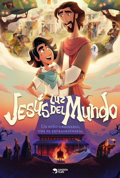 Póster de Jesús, luz del mundo
