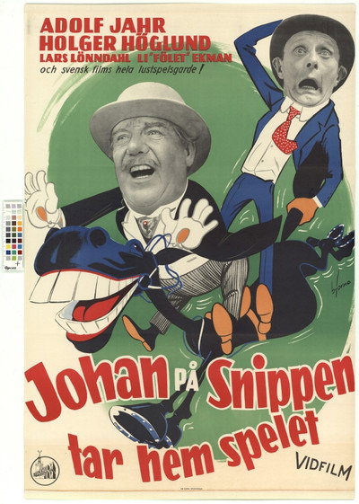 Póster de Johan på Snippen tar hem spelet