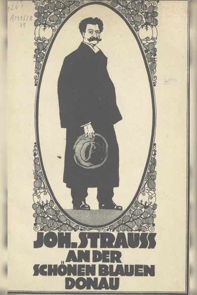 Póster de Johann Strauß an der schönen blauen Donau