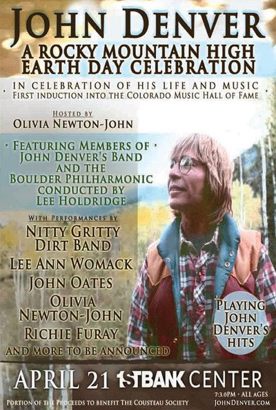 Póster de John Denver Rocky Mountain High: An Earth Day Concert