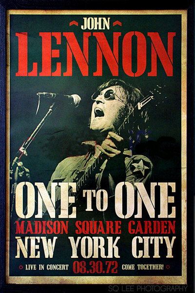 Póster de John Lennon and Yoko Ono Present the One-to-One Concert