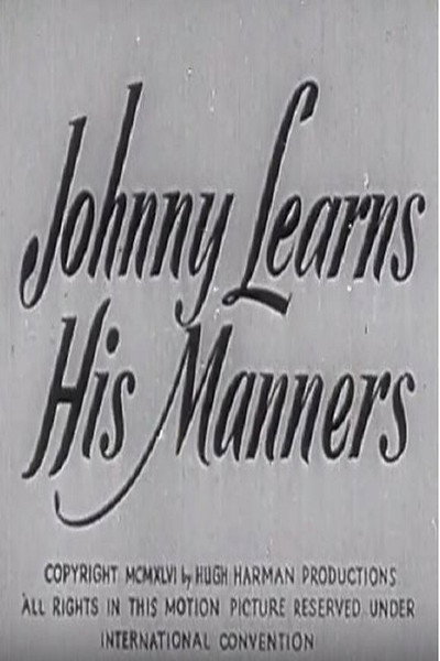 Póster de Johnny Learns His Manners