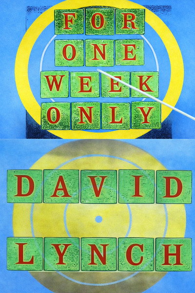 Póster de Jonathan Ross Presents for One Week Only: David Lynch