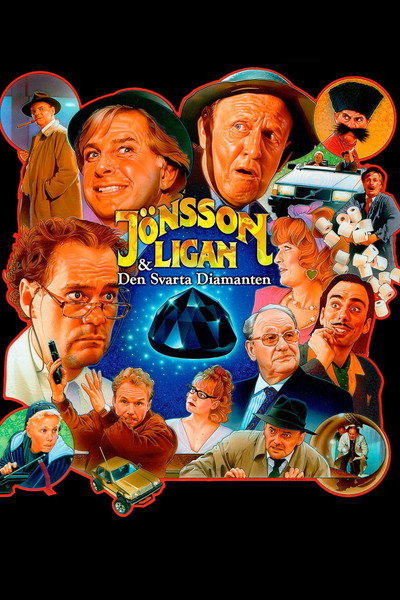 Póster de Jönssonligan & den svarta diamanten
