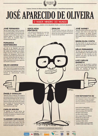 Póster de José Aparecido de Oliveira - O Maior Mineiro do Mundo