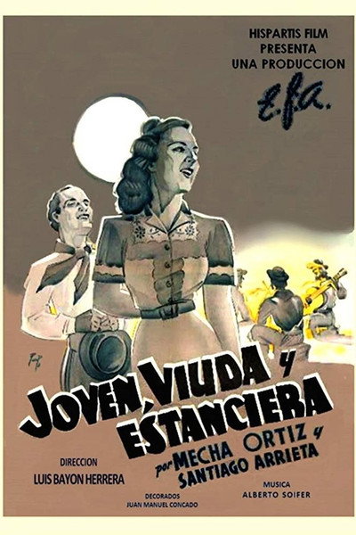 Póster de Joven, viuda y estanciera