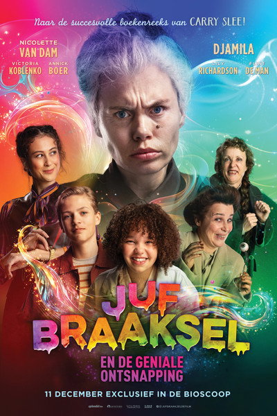 Póster de Juf Braaksel en de geniale ontsnapping