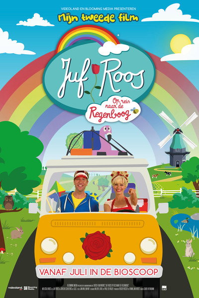 Póster de Juf Roos: op reis naar de regenboog