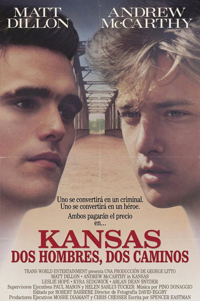 Póster de Kansas, dos hombres, dos caminos
