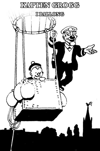 Póster de Kapten Grogg i ballong