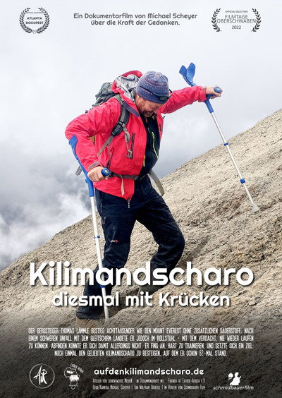Póster de Kilimandscharo: diesmal mit Krücken