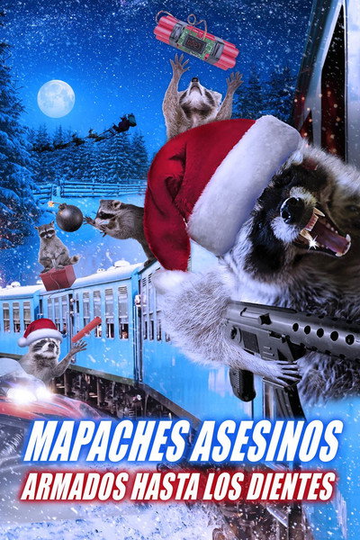 Póster de Killer Raccoons! 2! Dark Christmas in the Dark!
