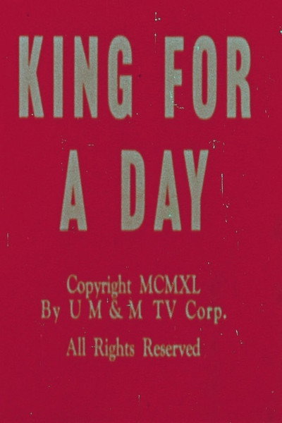 Póster de King for a Day
