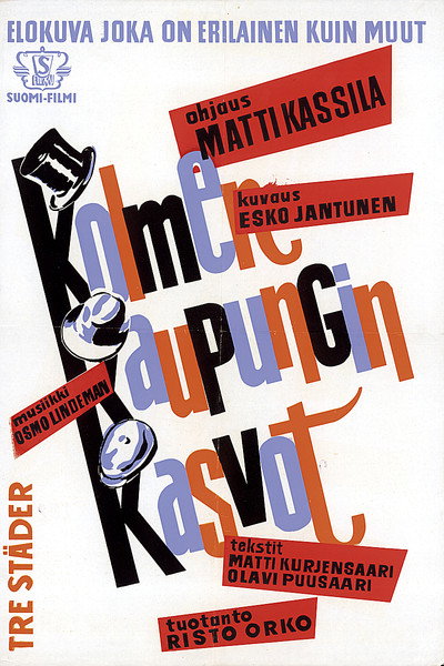 Póster de Kolmen kaupungin kasvot
