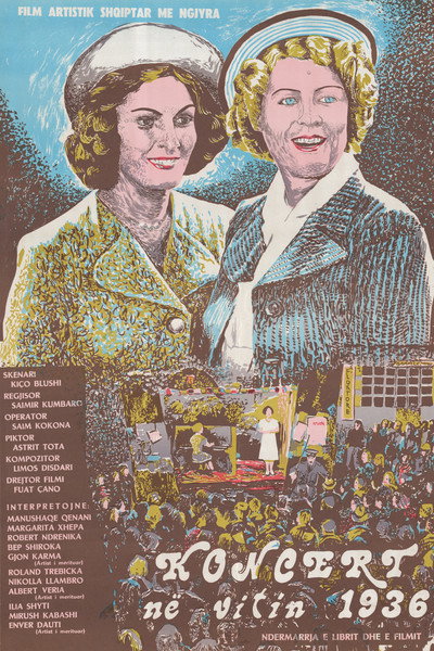 Póster de Koncert në vitin 1936