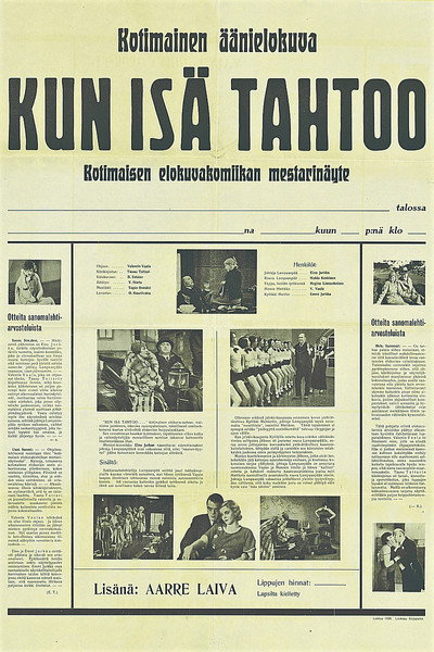 Póster de Kun isä tahtoo...