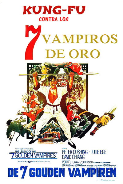 Póster de Kung Fu contra los siete vampiros de oro