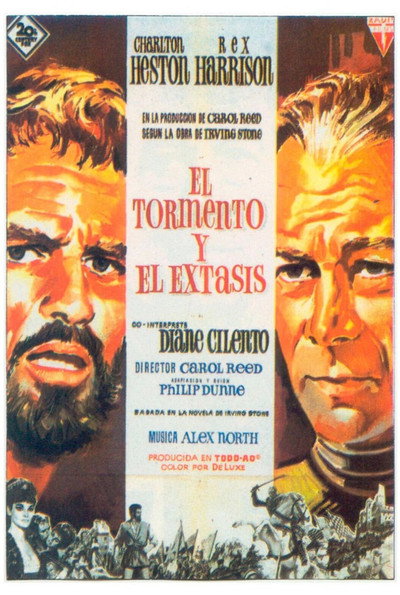 Póster de La agonía y el éxtasis