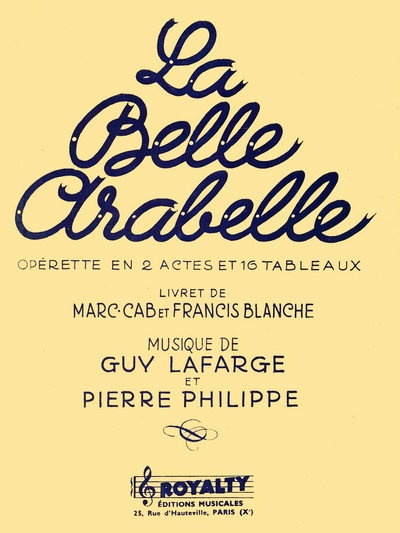 Póster de La Belle Arabelle