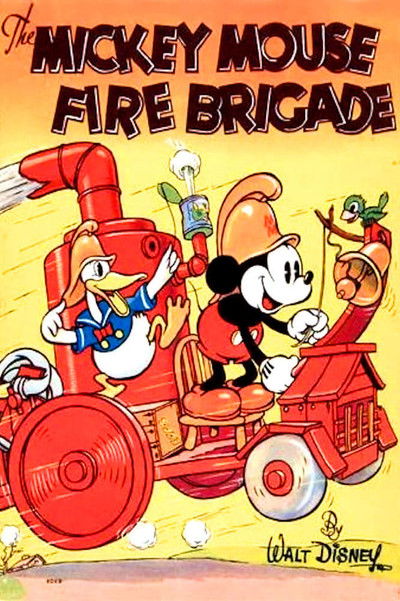 Póster de La brigada de bomberos de Mickey