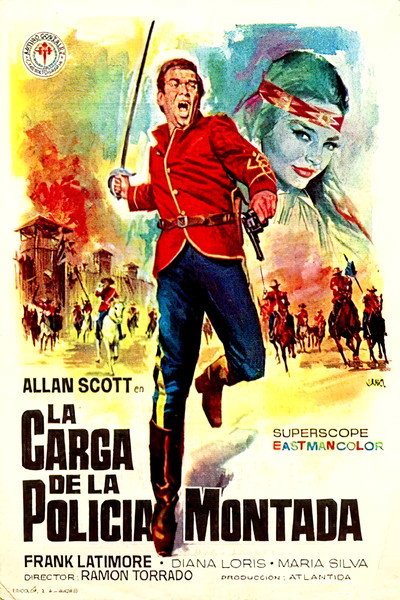 Póster de La carga de la policía montada