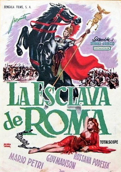 Póster de La esclava de Roma
