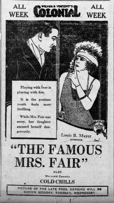 Póster de La famosa Señora de Fair