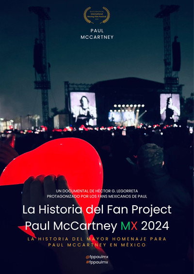 Póster de La Historia del Fan Project Paul McCartney MX 2024