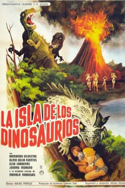 Póster de La isla de los dinosaurios