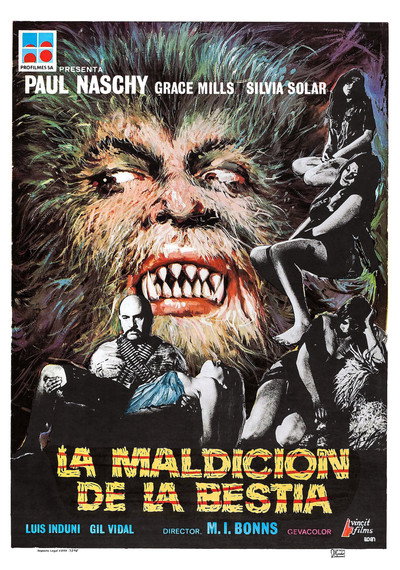 Póster de La maldición de la bestia