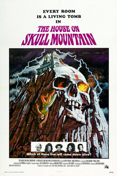 Póster de La mansión en la montaña de la calavera