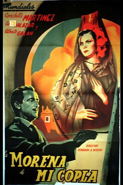 Póster de La morena de mi copla