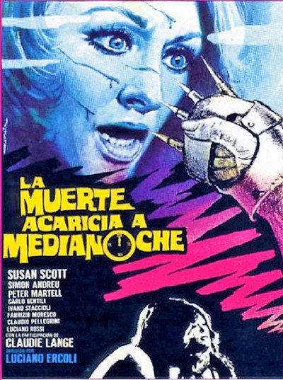 Póster de La muerte acaricia a medianoche