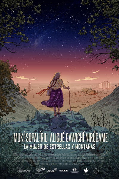 Póster de La Mujer de Estrellas y Montañas