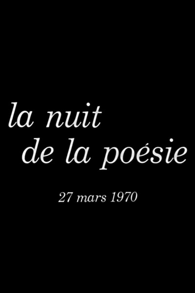 Póster de La nuit de la poésie 27 mars 1970
